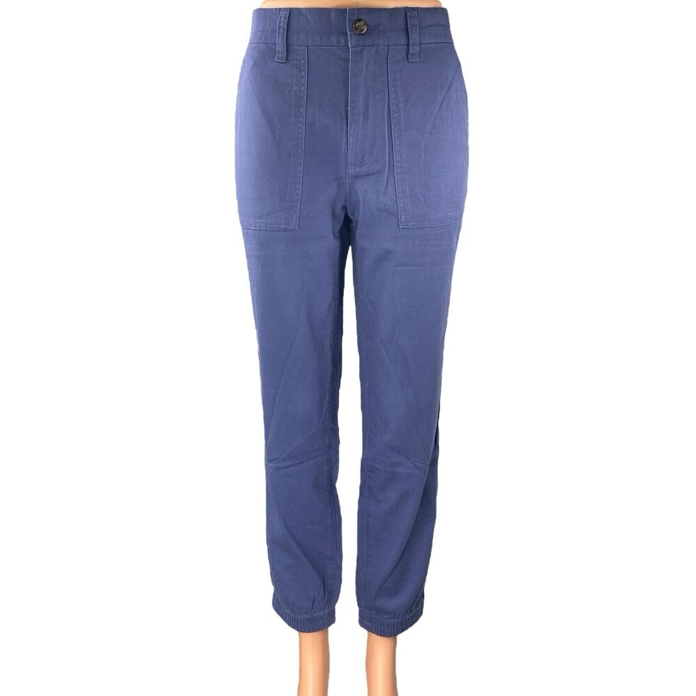 Gap Women's Blue High Waisted Tapered Carrot Jogger Career Trousers Pants Size S